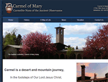 Tablet Screenshot of carmelofmary.org